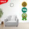 Anyhouz Sofa Cover Plain White Style And Protection For Living Room 3