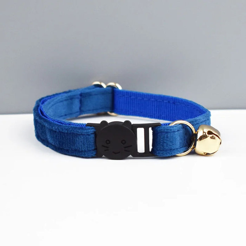 AnyWags Cat Collar Blue With Safety Buckle Bell 1