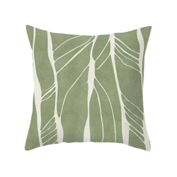 anyhouz pillowcase sage green veins cotton polyester cushion cover