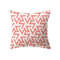 Anyhouz Pillowcase Coral White Geometric Cotton Polyester Cushion Cover 1