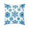 Anyhouz Pillowcase Blue Snowflake Christmas Cushion Cover 0