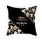Anyhouz Pillowcase Black Festive Christmas Side Print Cover 0