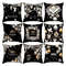 Anyhouz Pillowcase Black Festive Christmas Side Print Cover 3