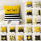 Anyhouz Pillowcase Yellow White Stripe Cotton Cover 1