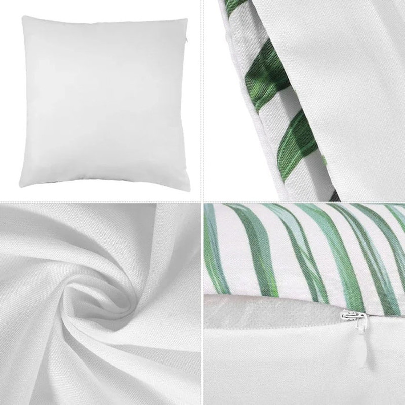 Anyhouz Pillowcase White Abstract Woman Cotton 3