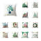 Anyhouz Pillowcase White Boots Print Christmas Cotton 1