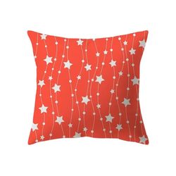 anyhouz pillowcase coral wavy star line print cotton