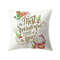 Anyhouz Pillowcase White Holiday Quote Print Christmas Cotton 0