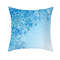 Anyhouz Pillowcase Blue With White Snowflake Christmas Winter Cotton 0