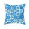 Anyhouz Pillowcase Blue Square Snowflake Christmas Winter Cotton 0