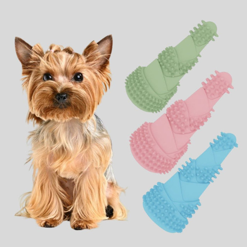 Anywags Pet Toys Clean Teeth Safety TPR Bamboo Training Fetch 1