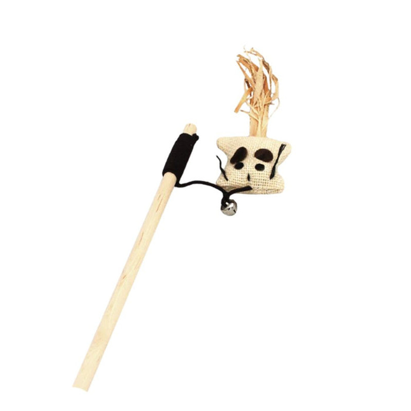 Anywags Pet Toys Catcher Stick Wood Mini Cat 0