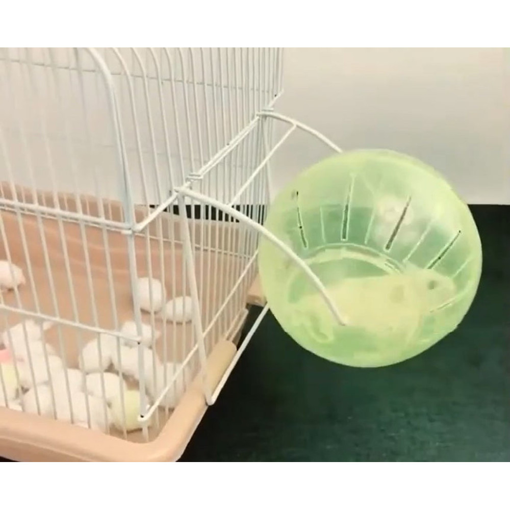 Anywags Pet Toys Yellow Hamster Mouse Soft Running Ball 3