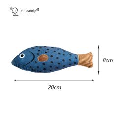anywags pet toys blue squeaky sea fish shape