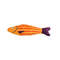 Anywags Pet Toys Orange Purple Squeaky Sea Fish 0