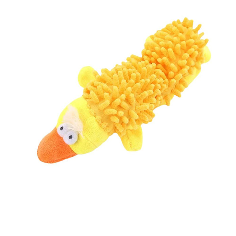 Anywags Pet Toys Yellow Plush Squeaky Duck Soft Play Gear 1