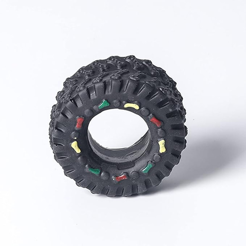 Anywags Pet Toys Black Rubber Tires Shape Chew Tools 6
