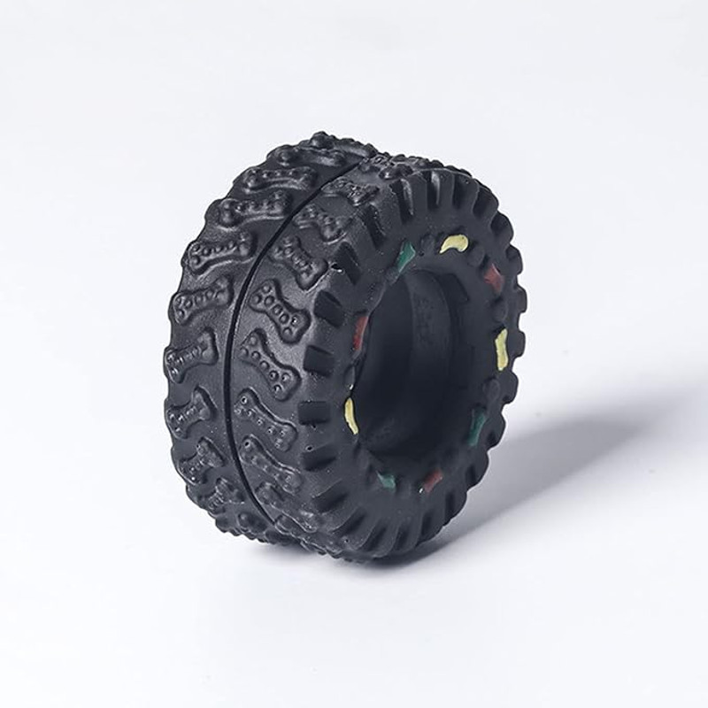 Anywags Pet Toys Black Rubber Tires Shape Chew Tools 4