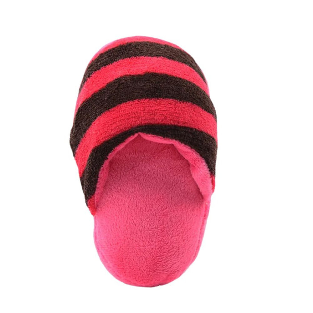 Anywags Pet Toys Red Black Plush Pipe Slippers Squeaky 3
