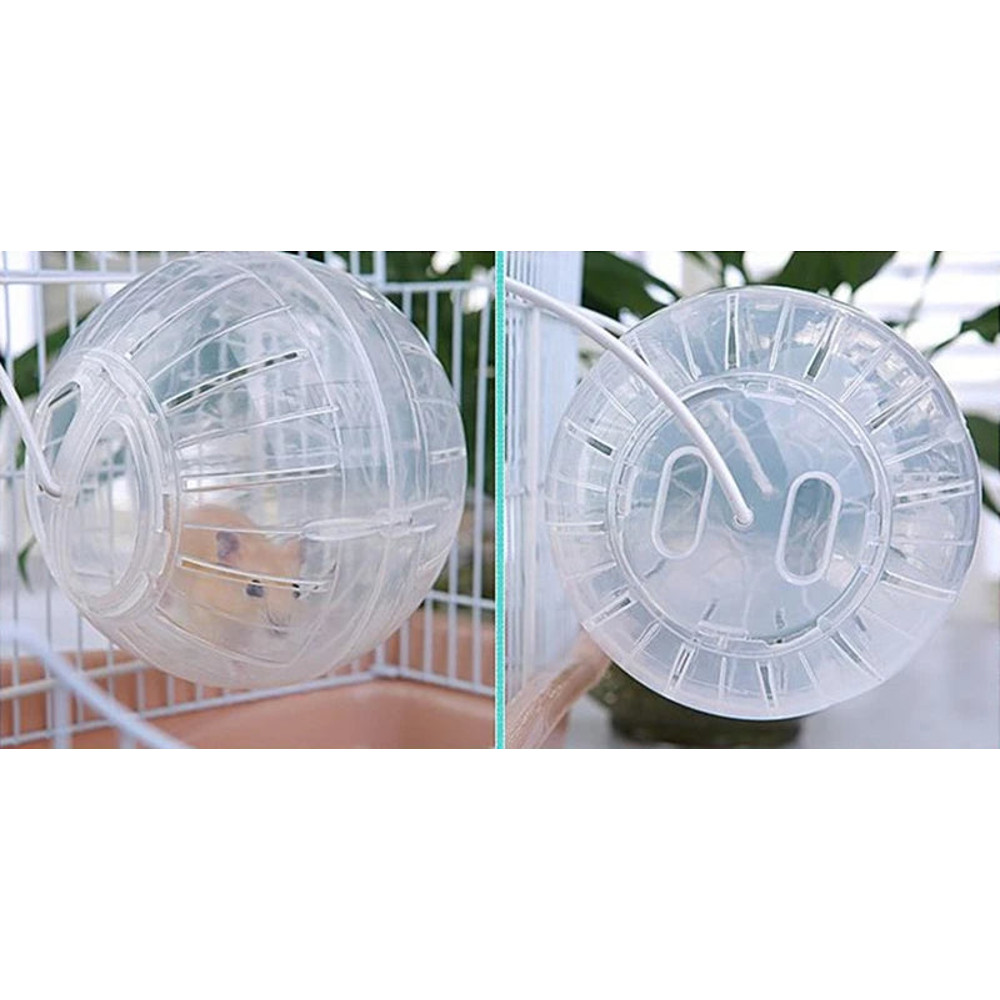 Anywags Pet Toys White Hamster Mouse Soft Running Ball 4