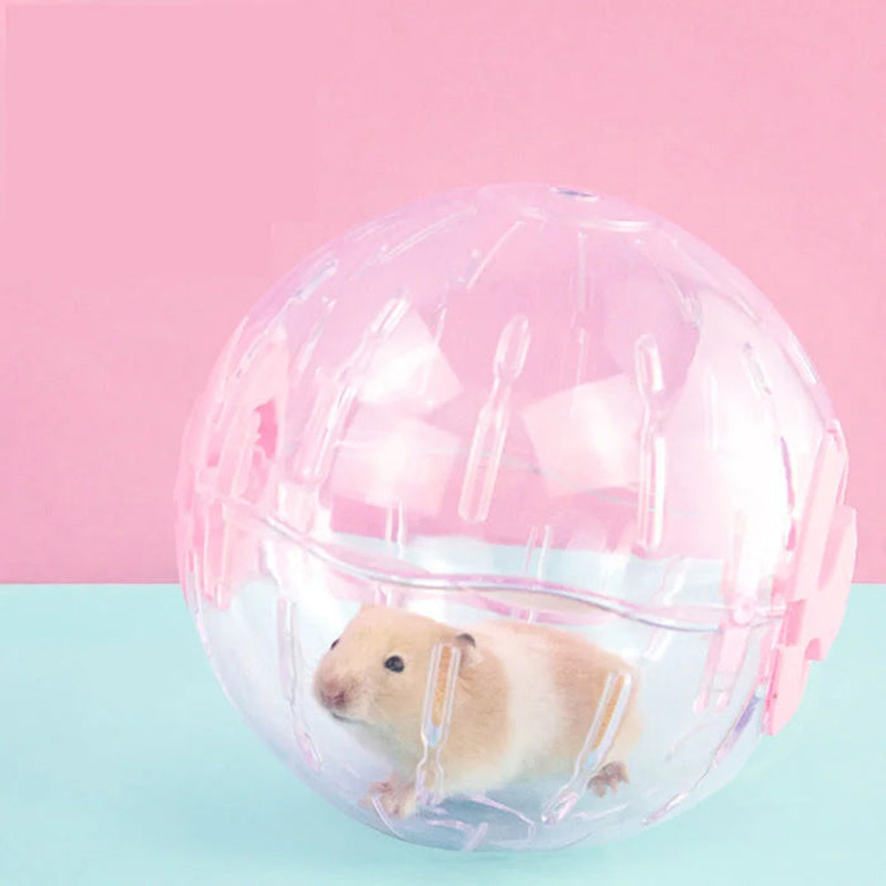 Anywags Pet Toys White Hamster Mouse Soft Running Ball 2