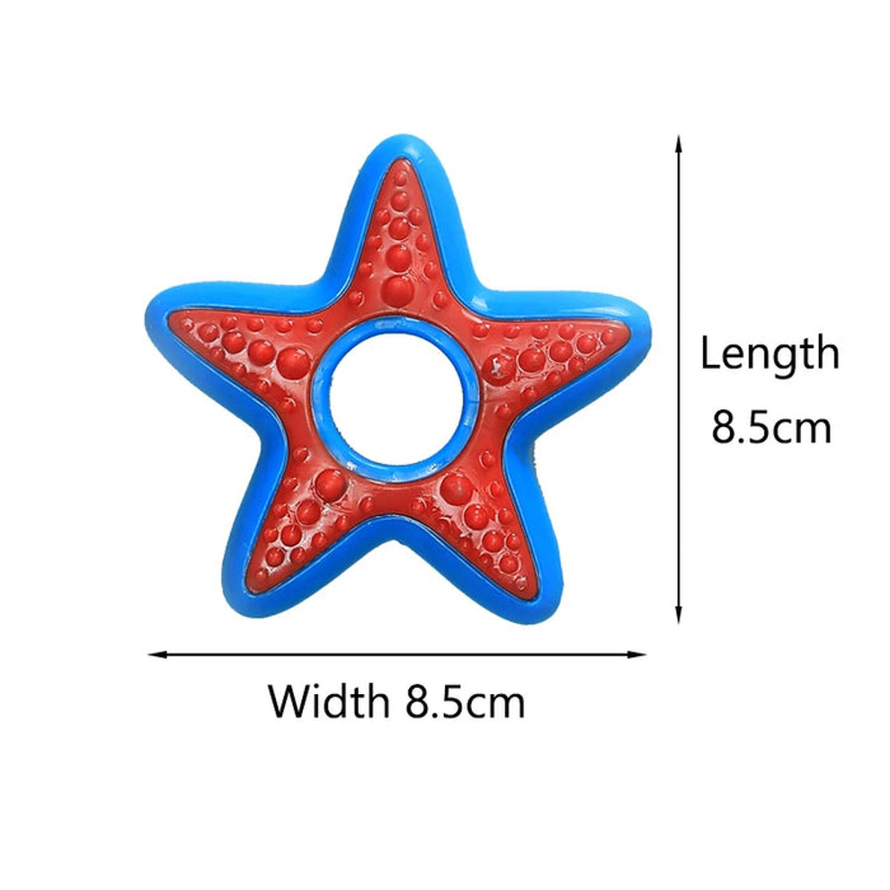 Anywags Pet Toys Safety Rubber Teething Star Chew For Dogs 5