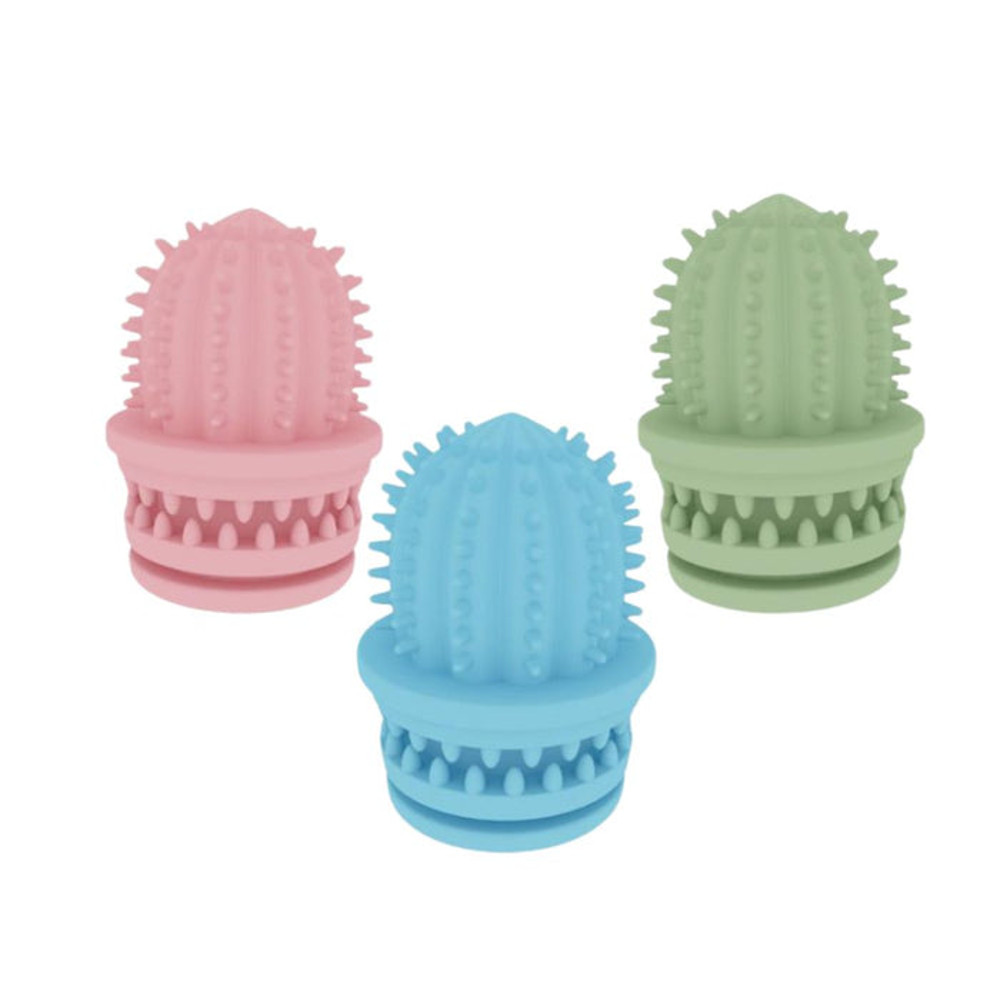 Anywags Pet Toys Clean Teeth Safety TPR Cactus Training Fetch 0