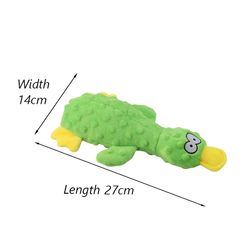 anywags pet toys plush duck squeaky teething chews for