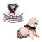 Anywags Pet Clothes Pink And Black Princess Dress With Tassel Skirt 0