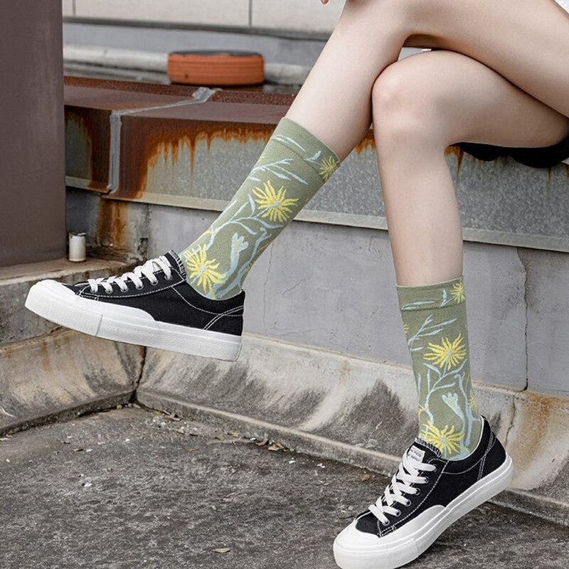 Anysox 5 Pairs Dark Blue Size 59 Fashion Knitted Socks 2