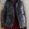 Anychic Puffer Jacket Black Womens Down Autumn Embroidery Outerwear 1