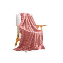 soga throw blanket warm cozy double sided thick flannel coverlet fleece bed sofa comforter pink