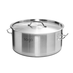 soga stock pot 32l top grade thick stainless steel stockpot 18/10