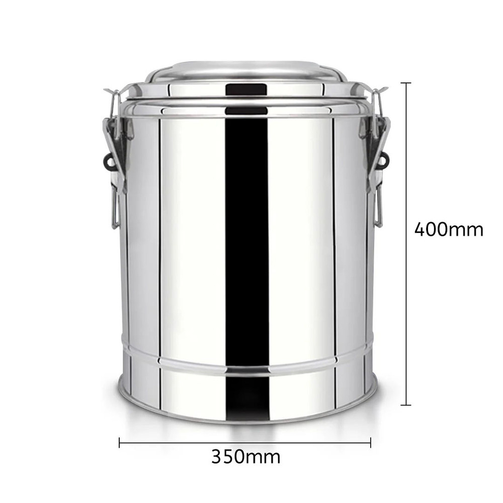 SOGA 30L Stainless Steel Insulated Stock Pot Hot Cold Beverage Container 5