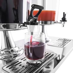 soga triple head 24l stainless steel dispenser beverage juicer transparent commercial drink container jug