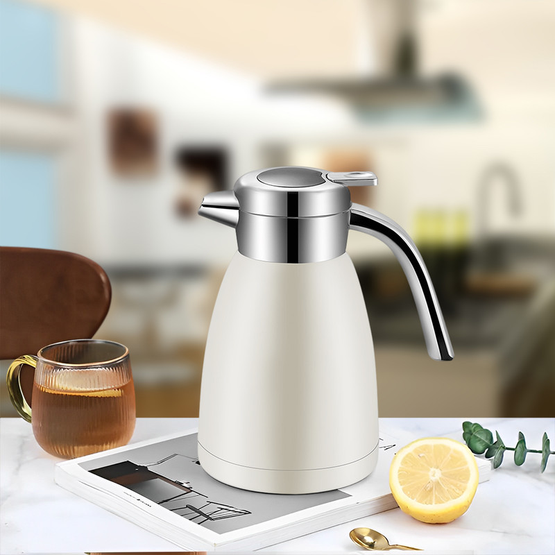 SOGA 18L Stainless Steel Insulated Vacuum Flask Coffee Water Jug Thermal White 8
