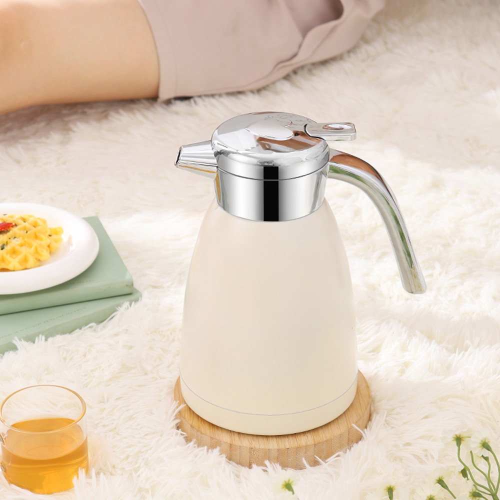 SOGA 22L Stainless Steel Insulated Vacuum Flask Coffee Water Jug Thermal White 2