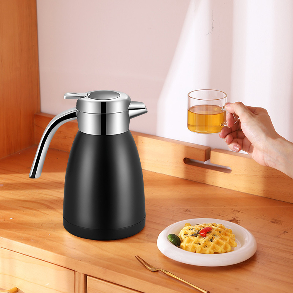 SOGA 22L Stainless Steel Insulated Vacuum Flask Coffee Water Jug Thermal Black 1
