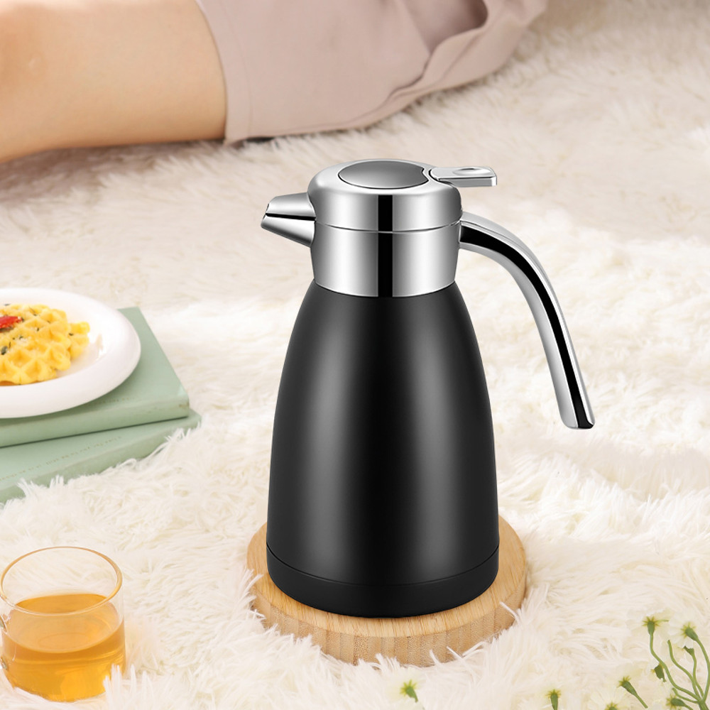 SOGA 22L Stainless Steel Insulated Vacuum Flask Coffee Water Jug Thermal Black 2