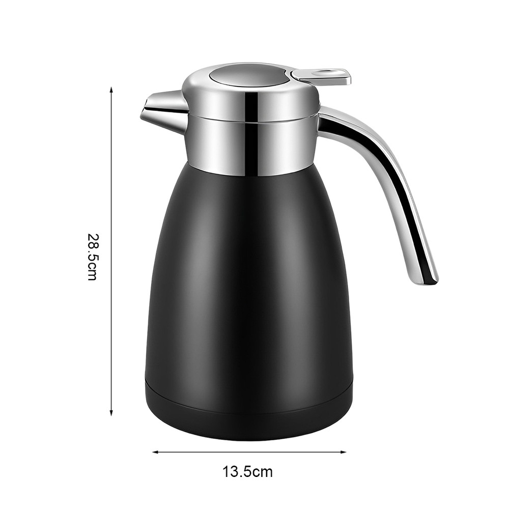SOGA 22L Stainless Steel Insulated Vacuum Flask Coffee Water Jug Thermal Black 3