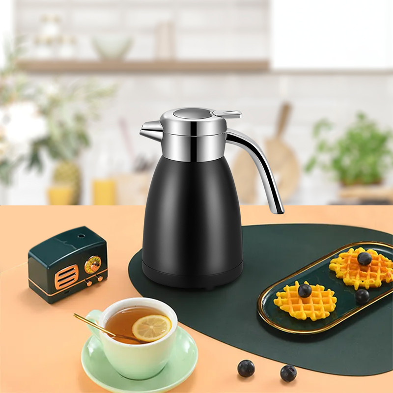 SOGA 22L Stainless Steel Insulated Vacuum Flask Coffee Water Jug Thermal Black 6