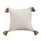 SOGA 50cm Beige Pillow Textured Throw Cover Luxurious Rib Knit Ribbed Cotton Throw Pillow 0