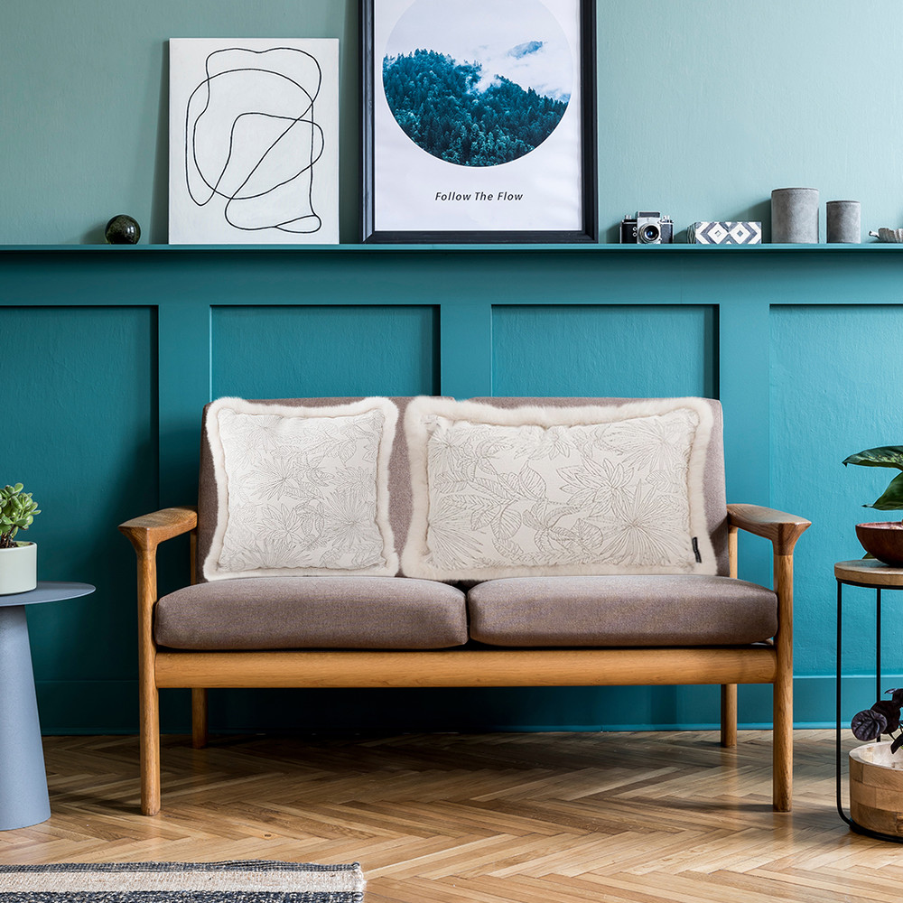 SOGA 45cm Pillow Cover French Jacquard Woven France Peony Floral Made Throw Pillow 5