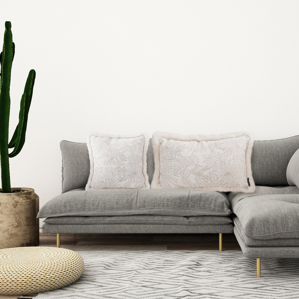 SOGA 45cm Pillow Cover French Jacquard Woven France Peony Floral Made Throw Pillow 6