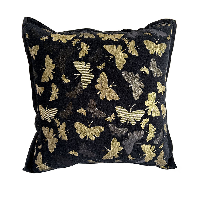 SOGA 45cm Vintage Butterfly With Covers Case Decorative Decor Monarch Floral Throw Pillow 0