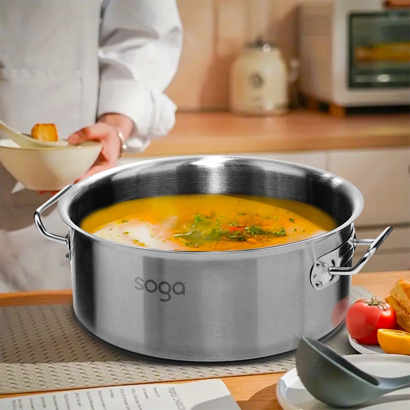 SOGA Stainless Steel 32L Stockpot 2