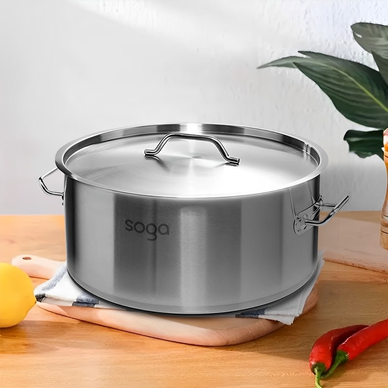 SOGA Stainless Steel 32L Stockpot 3