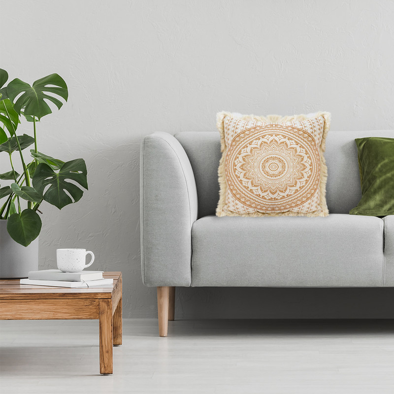 SOGA 50cm Pillow Cover Moon Decor Cotton Decorative Throw Pillow 3