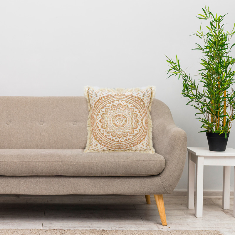 SOGA 50cm Pillow Cover Moon Decor Cotton Decorative Throw Pillow 4