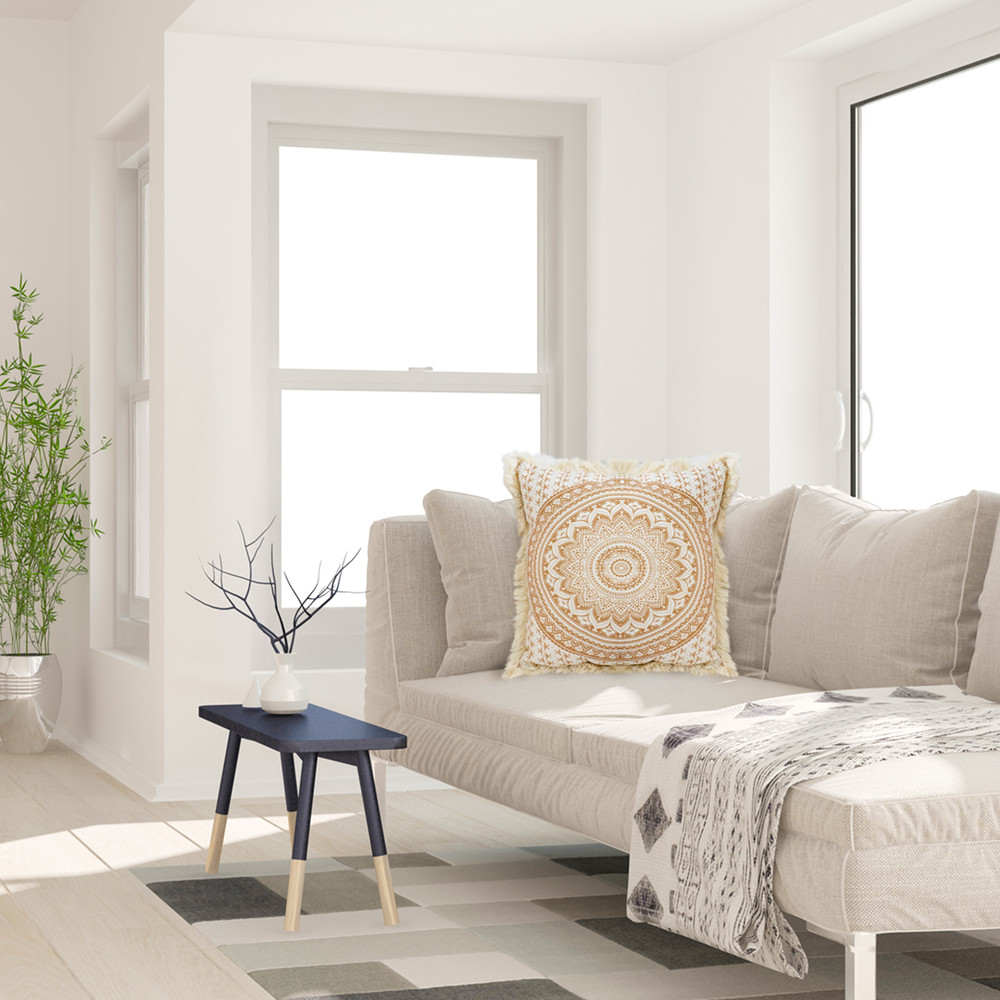 SOGA 50cm Pillow Cover Moon Decor Cotton Decorative Throw Pillow 5